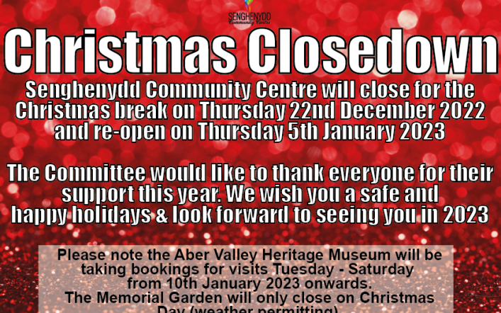 Christmas Closedown 2022