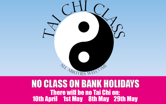 Tai Chi sessions in May